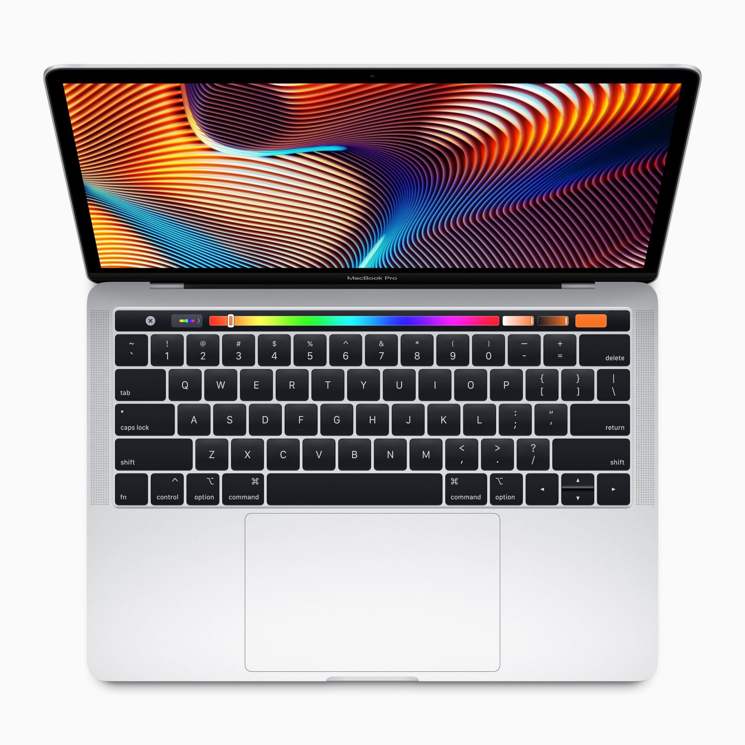 Myös edullisemmissa 13 tuuman MacBook Pro -malleissa on nyt Touch Bar -kosketusnäyttörivi ja Touch ID.