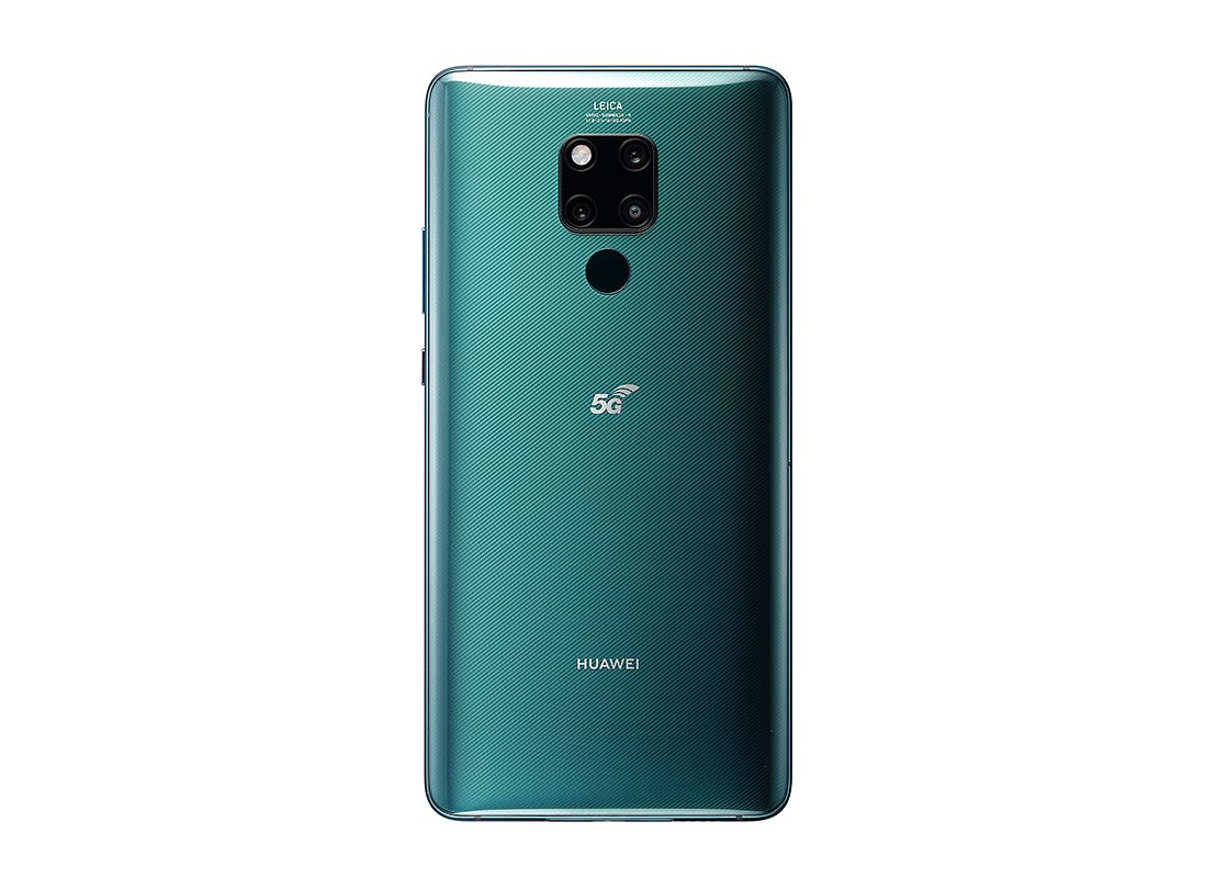Takaa löytyvä 5G-logo erottaa Mate 20 X 5G:n perusversiosta.