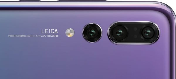 Huawei P20 Pro:n kolmoiskamera.