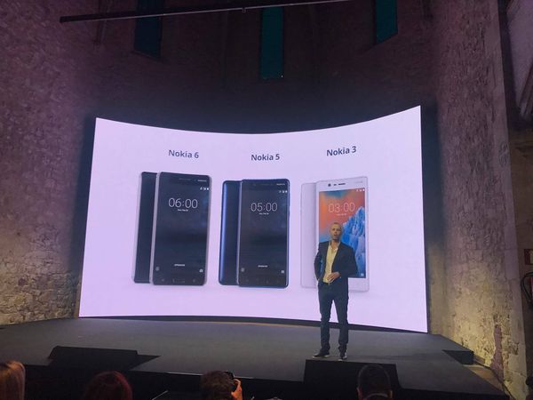 Nokia 3, Nokia 5 ja Nokia 6 julkistettiin helmikuussa.