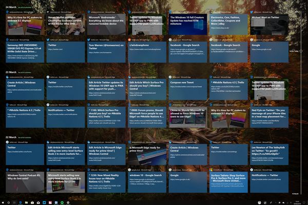Windows 10 April 2018 Update -päivityksen mukana tulevalle aikajanalle mahtuu paljon kaikenlaista.
