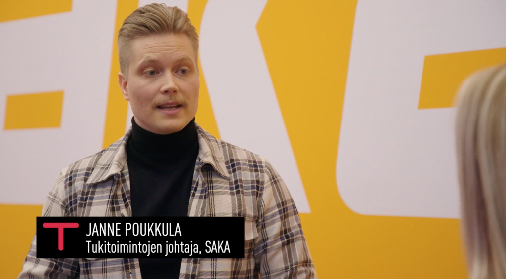 Janne Poukkula tukitoimintojen johtaja saka.